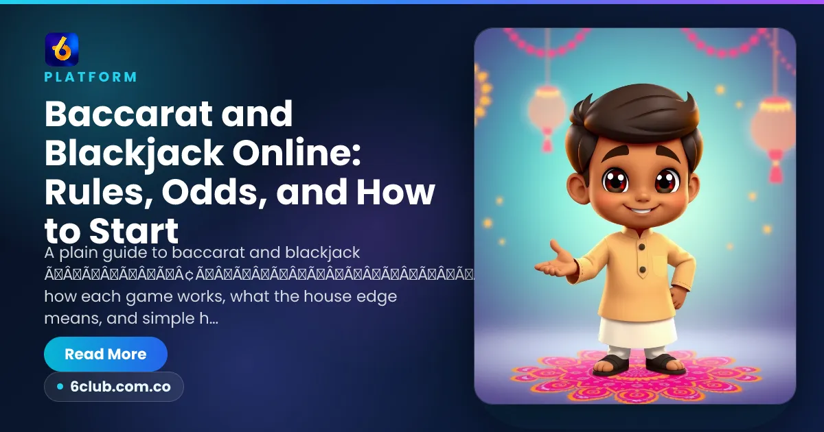 Baccarat and Blackjack Online: Rules, Odds, and How to Start