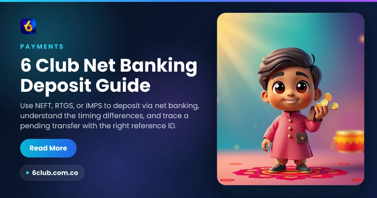 6 Club Net Banking Deposit Guide