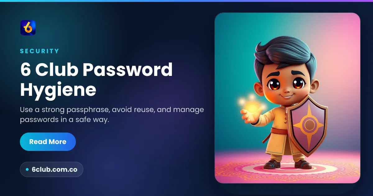6 Club Password Hygiene
