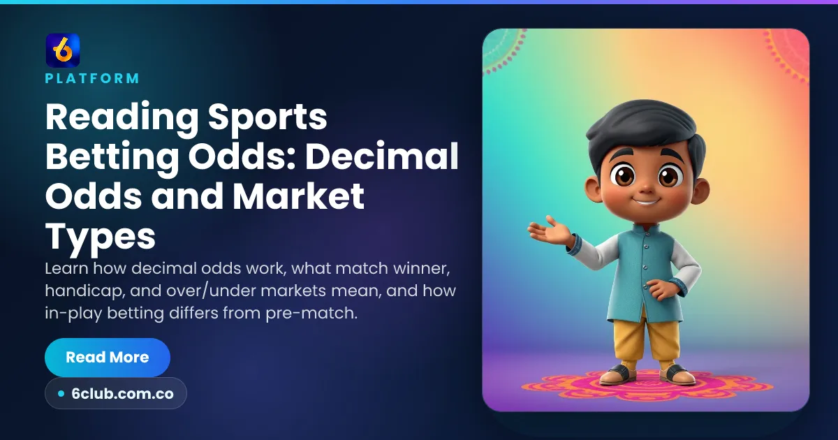Reading Sports Betting Odds: Decimal Odds and Market Types